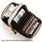 Large Capacity Card Holder Wallet With Double Zipper PU Leather Organizer For Women Men 6