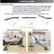 S-Shaped Lift Up Cabinet Hinge Support for Wardrobe & Flap Doors