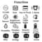 Smart LED Digital Wall Clock With Weather Station Remote Control Dual Alarm Display 1