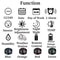 Smart LED Digital Wall Clock With Weather Station Remote Control Dual Alarm Display 1