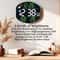 Smart LED Digital Wall Clock With Weather Station Remote Control Dual Alarm Display 2