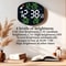Smart LED Digital Wall Clock With Weather Station Remote Control Dual Alarm Display 2