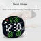 Smart LED Digital Wall Clock With Weather Station Remote Control Dual Alarm Display 3