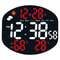 Smart LED Digital Wall Clock With Weather Station Remote Control Dual Alarm Display 10
