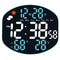 Smart LED Digital Wall Clock With Weather Station Remote Control Dual Alarm Display 8