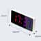 RGB Digital Alarm Clock With Dual Alarms 11 Color LED Display Adjustable Brightness 7