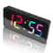 RGB Digital Alarm Clock with Dual Alarms, 11 Color LED Display & Adjustable Brightness