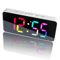 RGB Digital Alarm Clock With Dual Alarms 11 Color LED Display Adjustable Brightness 8