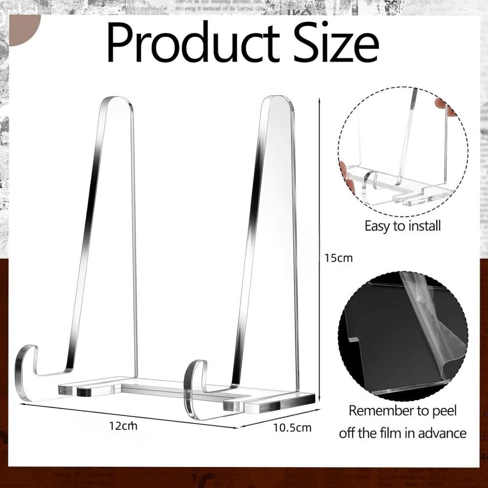 Acrylic Picture Frame Stand for Photos, Books & Decorative Plates