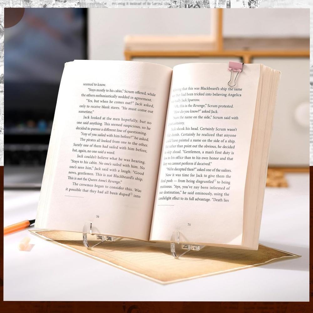 Acrylic Picture Frame Stand for Photos, Books & Decorative Plates