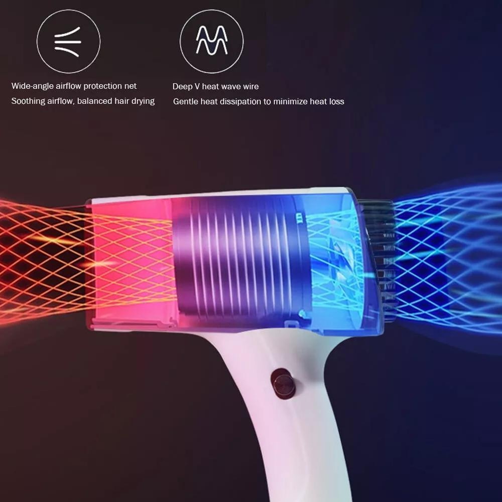Cordless Ionic Hair Dryer With USB Rechargeable Battery And Hot Cold Airflow 3