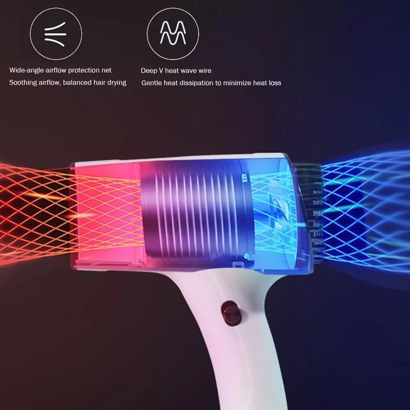 Cordless Ionic Hair Dryer With USB Rechargeable Battery And Hot Cold Airflow 3