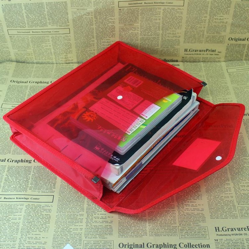 Transparent Expanding File Organizer With Snap Closure For Documents And Office Storage 2