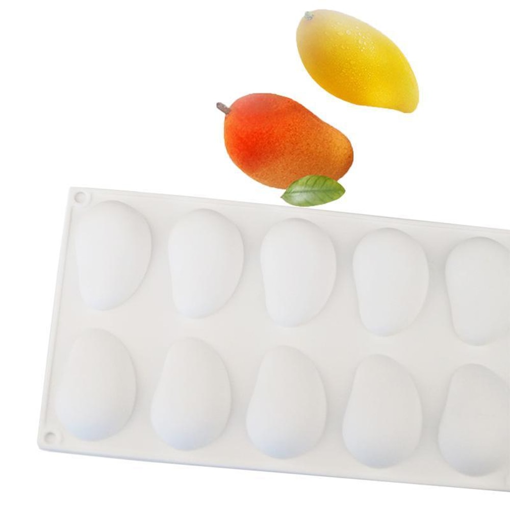 Mango Shape Silicone Cake Mold For Mousse Ice Cream Chocolate Fondant Desserts 6