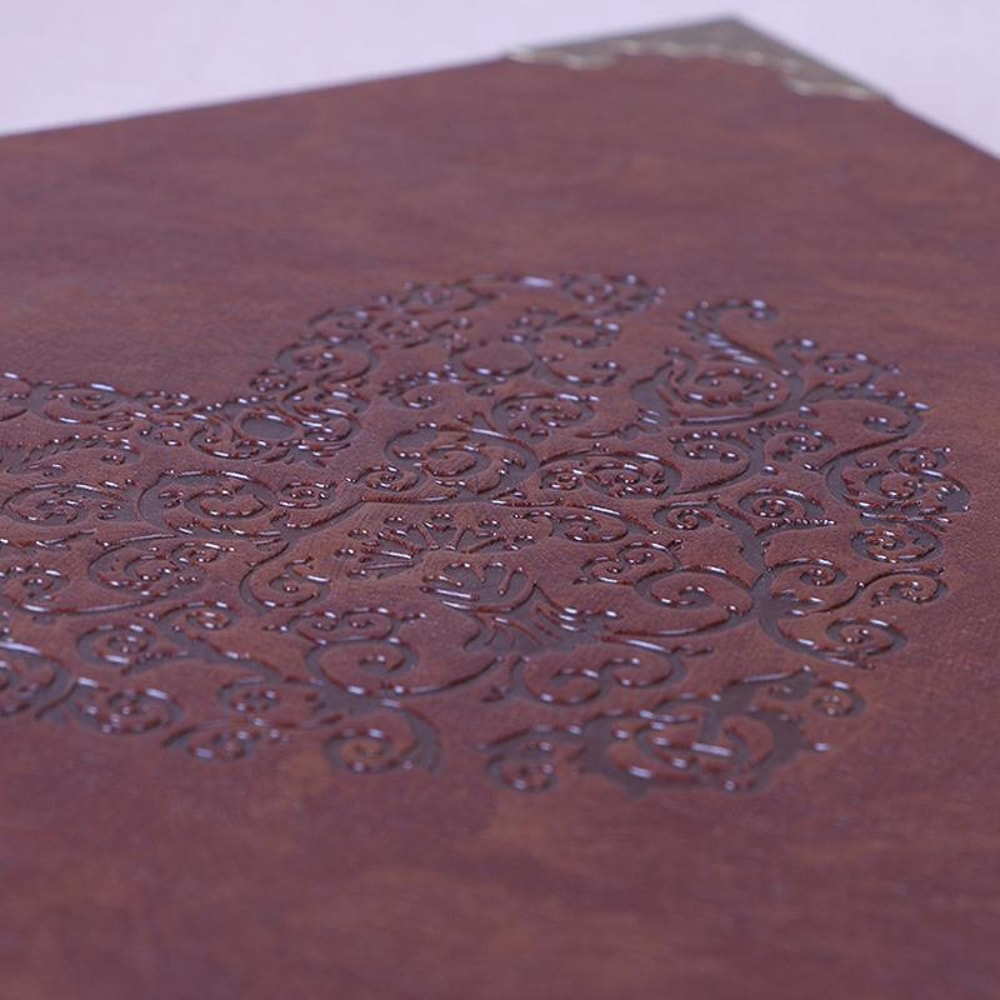 Vintage Leather Scrapbook Album 16 Inch DIY Memory Photo Binder Random Color