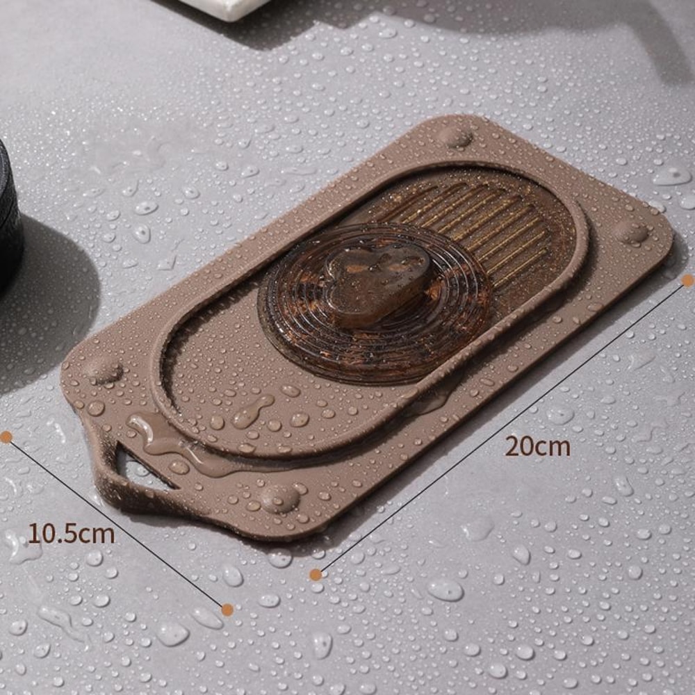 Silicone Sliding Floor Drain Cover Hair Catcher For Bathroom Kitchen Sink 6