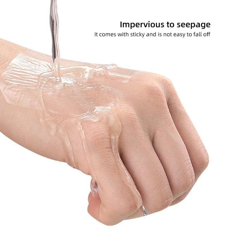 Waterproof Transparent Dressing Bandages 10 Pcs for Cuts, Burns & Daily Wound Care