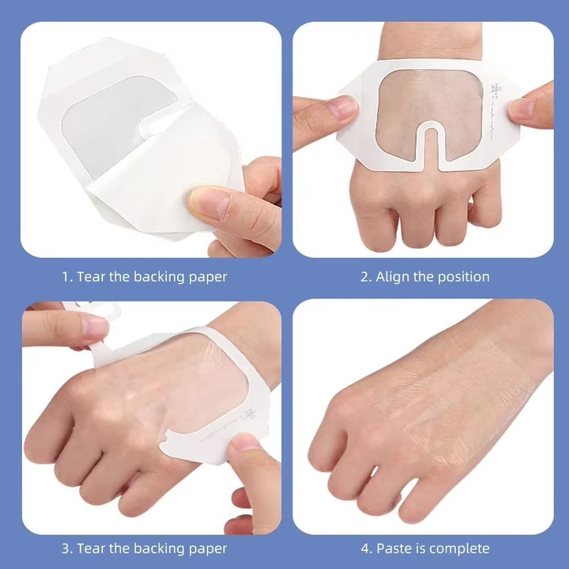 Waterproof Transparent Dressing Bandages 10 Pcs for Cuts, Burns & Daily Wound Care