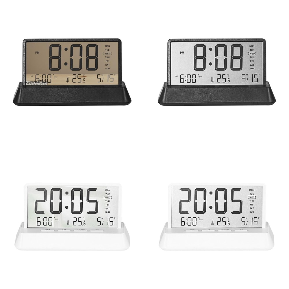 Smart LED Digital Alarm Clock With Temperature Display Date Snooze Function 1