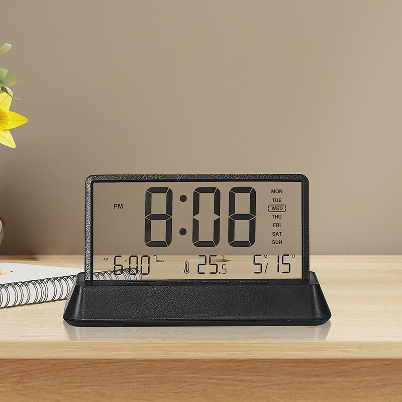 Smart LED Digital Alarm Clock With Temperature Display Date Snooze Function 6