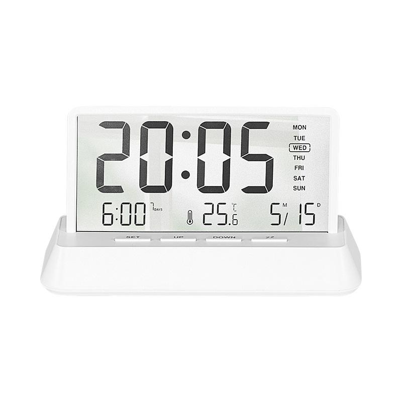 Smart LED Digital Alarm Clock With Temperature Display Date Snooze Function 9