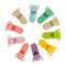 10PCS Baby Pacifier Clip Set with Cartoon Crocodile Clamps Anti Drop Pacifier Holder