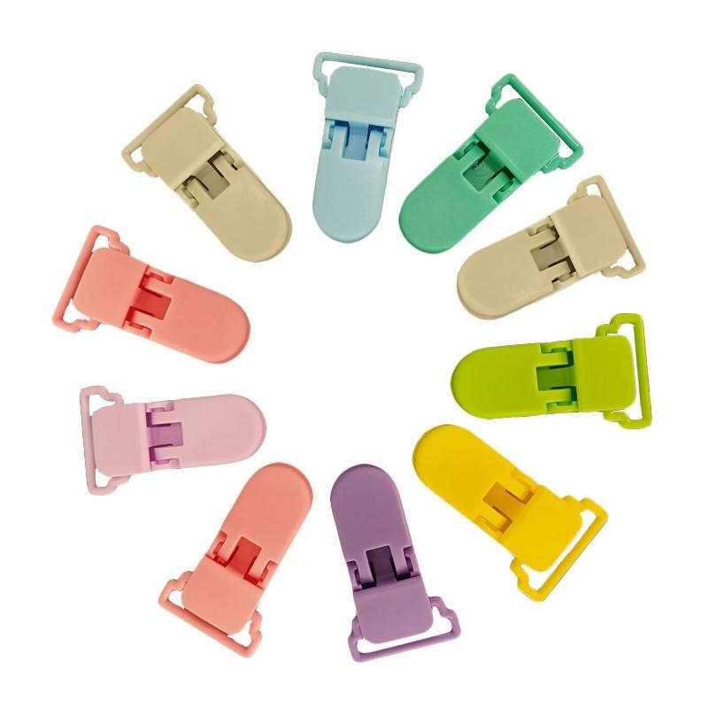 10PCS Baby Pacifier Clip Set with Cartoon Crocodile Clamps Anti Drop Pacifier Holder
