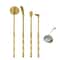 Brass Incense Tool Set for Ash Pressing and Aromatherapy Rituals