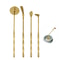 Brass Incense Tool Set for Ash Pressing and Aromatherapy Rituals