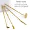 Brass Incense Tool Set for Ash Pressing and Aromatherapy Rituals