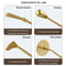Brass Incense Tool Set for Ash Pressing and Aromatherapy Rituals