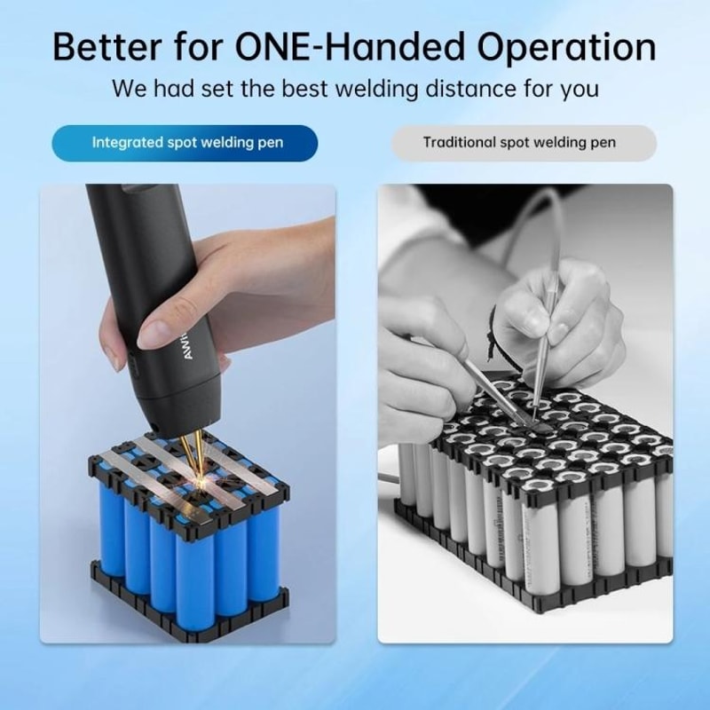 Portable Battery Spot Welder with Color Screen for Nickel Sheet Lithium Pack Repair