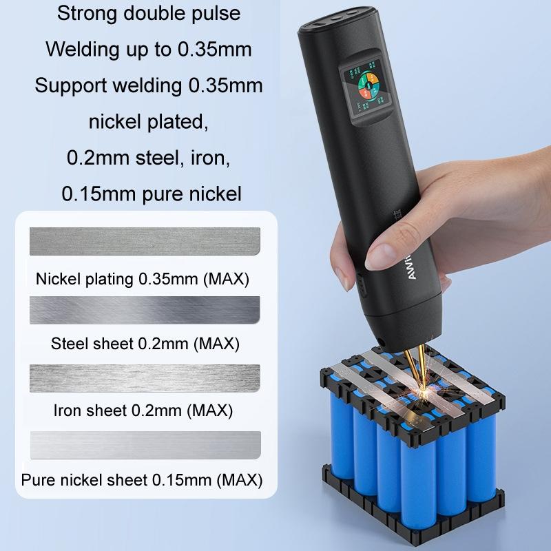 Portable Battery Spot Welder with Color Screen for Nickel Sheet Lithium Pack Repair