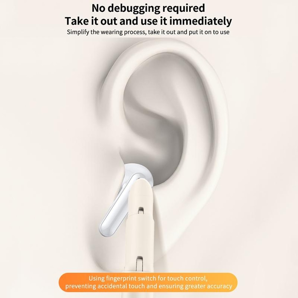Bluetooth 5.3 AI Noise Cancelling Hearing Aid Earbuds
