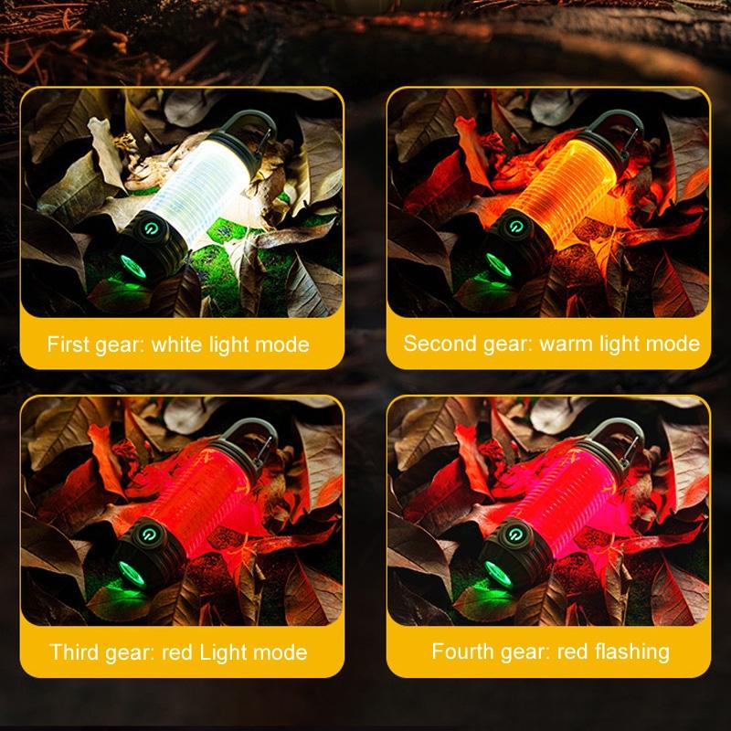 Rechargeable LED Camping Lantern Flashlight Waterproof Portable Outdoor Light 1