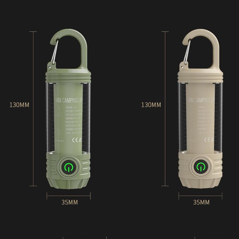 Rechargeable LED Camping Lantern Flashlight Waterproof Portable Outdoor Light 2