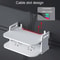 Modern Wall Mounted Projector Shelf Set Top Box Organizer With Cable Management 5