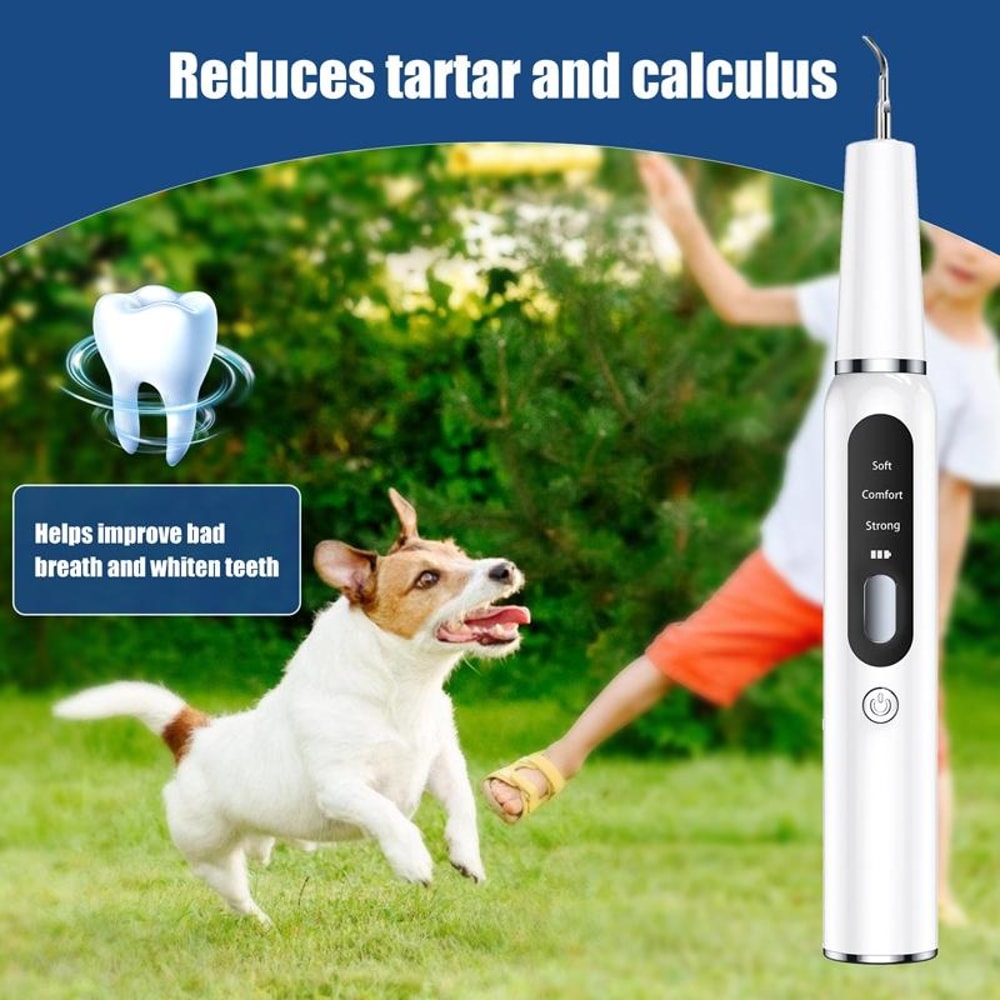 Ultrasonic Dog Teeth Cleaner USB Rechargeable Pet Dental Cleaner For Plaque Tartar Removal 5
