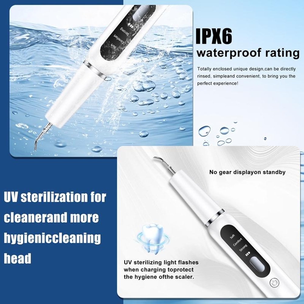 Ultrasonic Dog Teeth Cleaner USB Rechargeable Pet Dental Cleaner For Plaque Tartar Removal 10