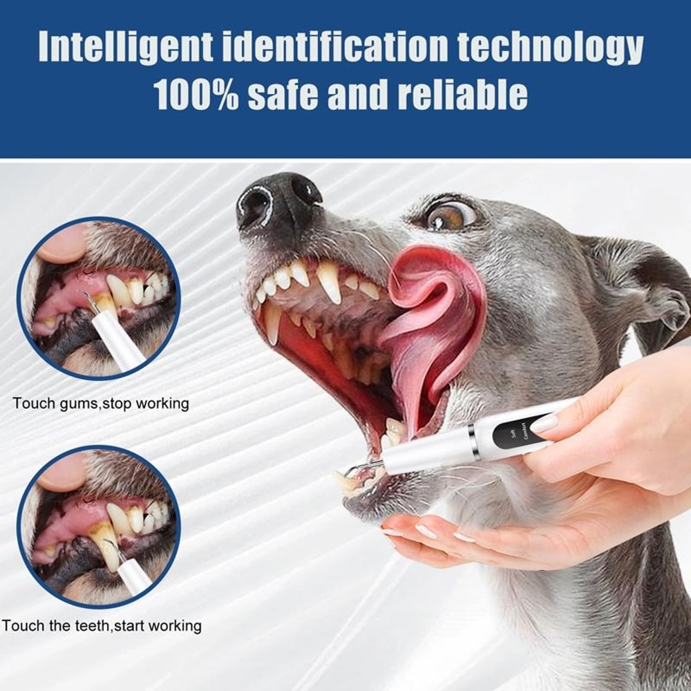 Ultrasonic Dog Teeth Cleaner USB Rechargeable Pet Dental Cleaner For Plaque Tartar Removal 11