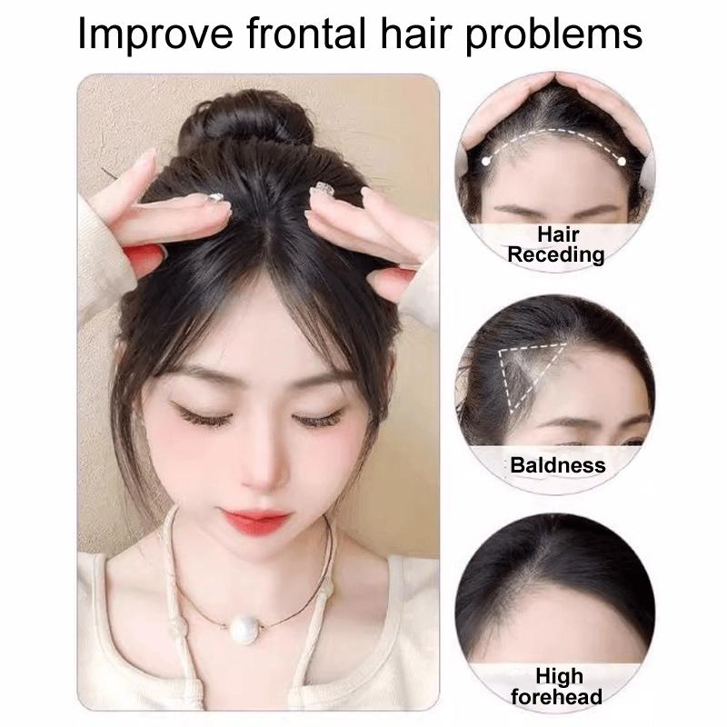 Invisible Clip In Hair Bangs Extension For Women Natural Fluffy Face Framing Wig Piece 1