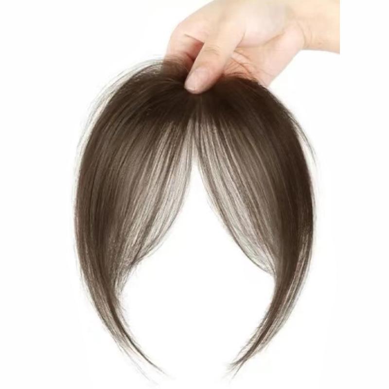 Invisible Clip In Hair Bangs Extension For Women Natural Fluffy Face Framing Wig Piece 5