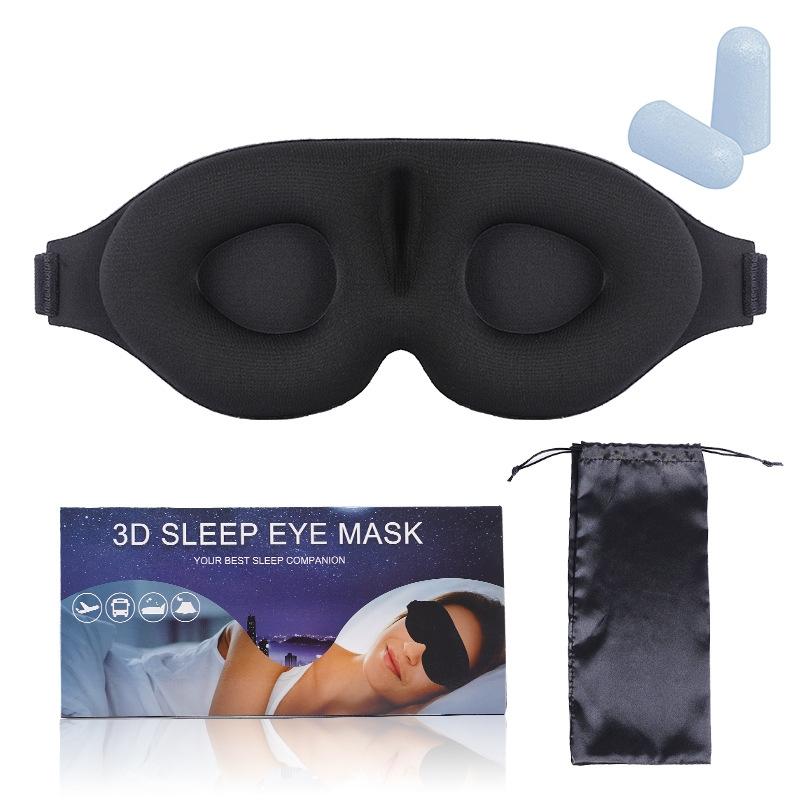Memory Foam Sleep Mask Set With Earplugs For Travel And Deep Rest 0