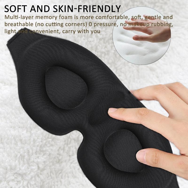Memory Foam Sleep Mask Set With Earplugs For Travel And Deep Rest 5