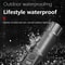 Rechargeable LED Flashlight with LCD Power Display & Zoom Focus