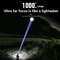 Rechargeable LED Flashlight with LCD Power Display & Zoom Focus