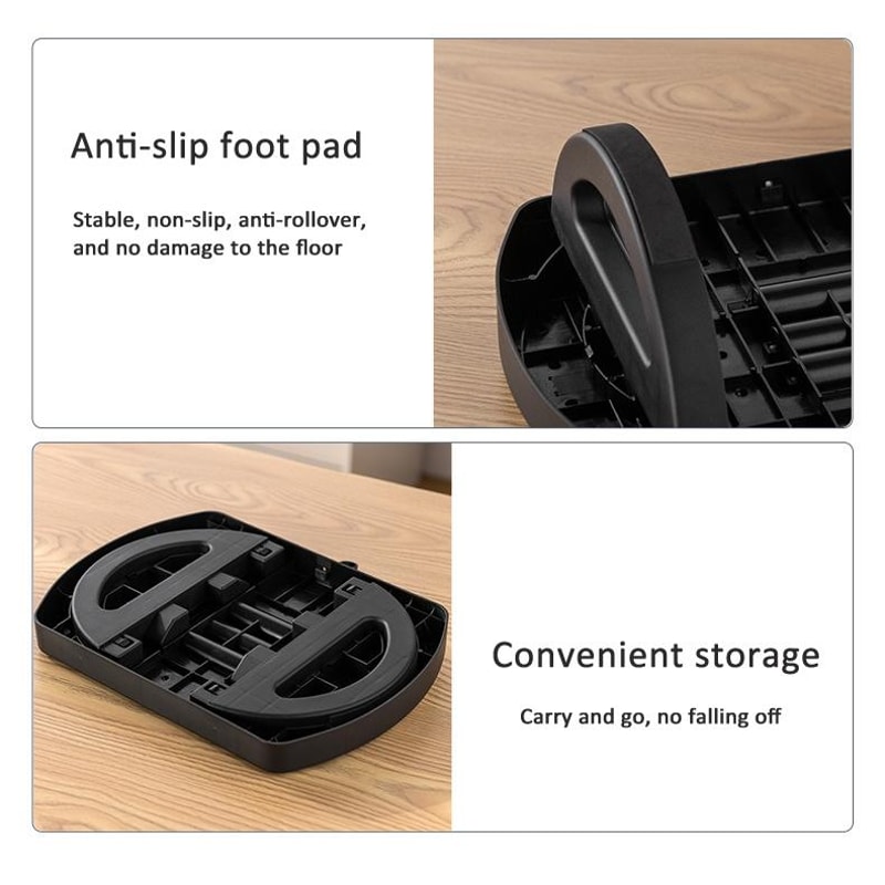 Swing Massage Foot Rest Stool With Rollers And Handle For Office Home Comfort 5