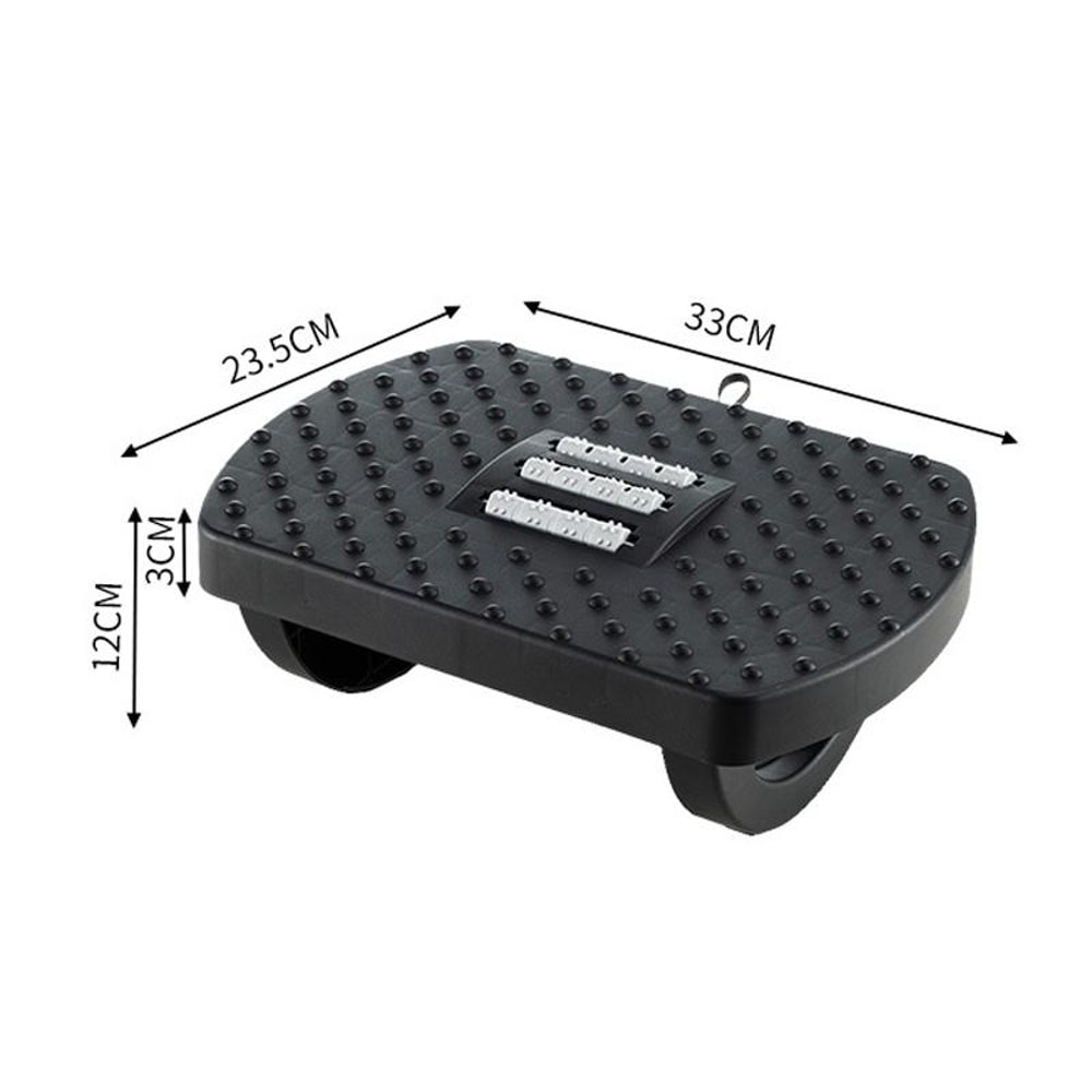 Swing Massage Foot Rest Stool With Rollers And Handle For Office Home Comfort 7