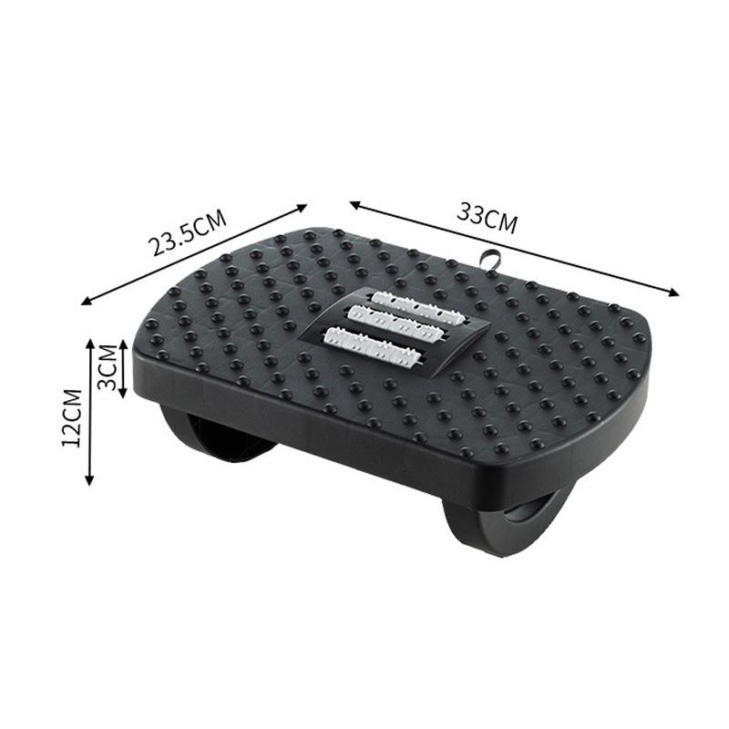 Swing Massage Foot Rest Stool With Rollers And Handle For Office Home Comfort 7