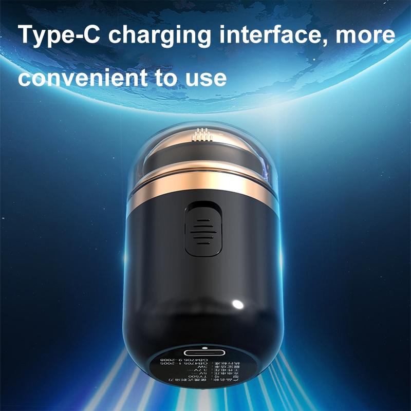 2in1 Mini Portable Electric Shaver USBC Rechargeable Travel Razor For Men 4